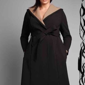 black trench coat isabel toledo for lane bryant